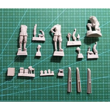 1/35 3pcs Resin Model Kit German Soldiers take a Photo with Device WW2 Unpainted - Model-Fan-Store