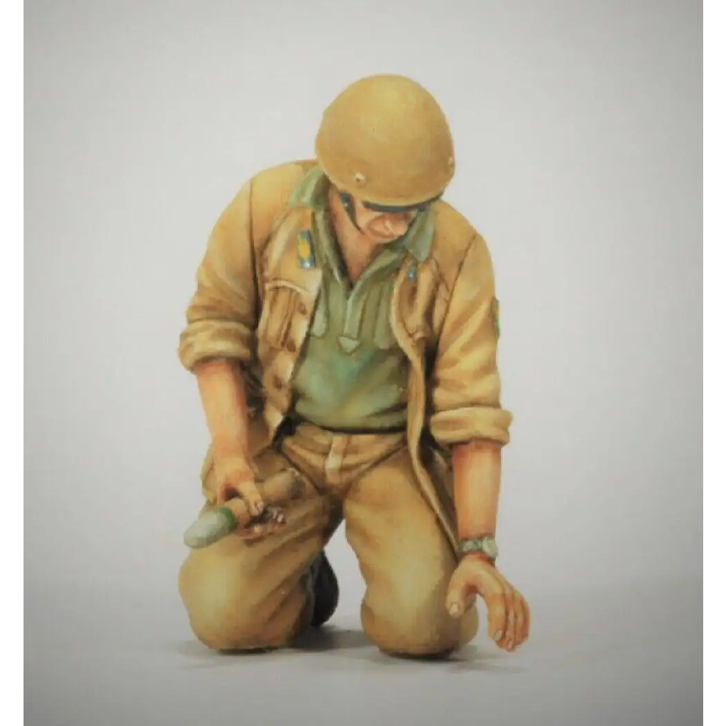 1/35 3pcs Resin Model Kit Italian Soldier 47mm Anti-Tank Gun WW2 Unpainted - Model-Fan-Store