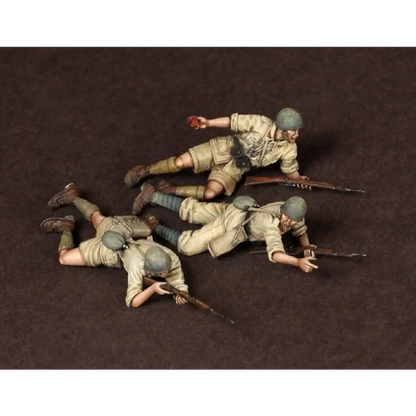 1/35 3pcs Resin Model Kit Italian Soldiers Infantry North Africa WW2 Unpainted - Model-Fan-Store