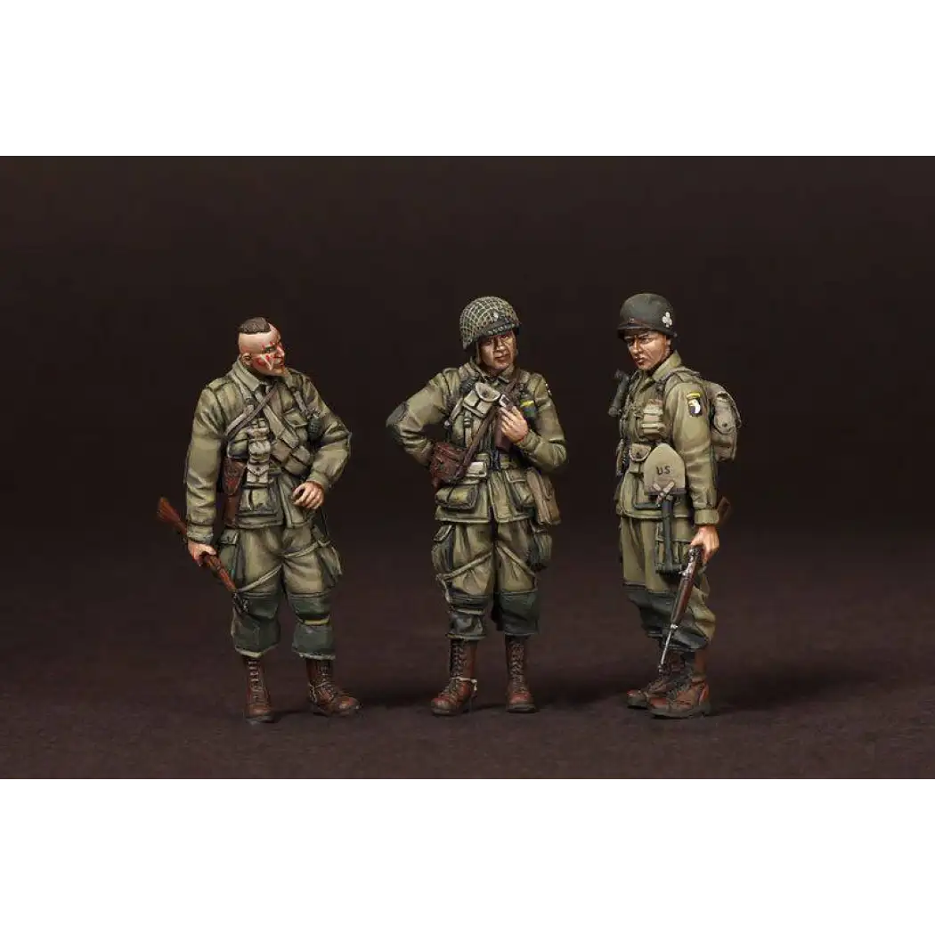 1/35 3pcs Resin Model Kit US Army 101st Airborne WW2 Unpainted - Model-Fan-Store