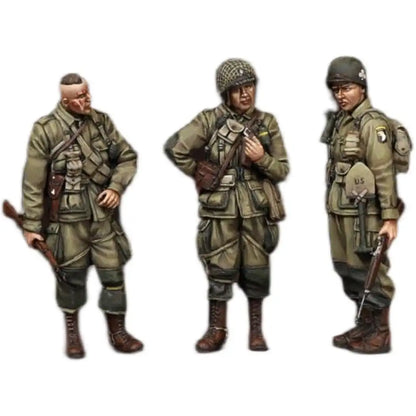 1/35 3pcs Resin Model Kit US Army 101st Airborne WW2 Unpainted - Model-Fan-Store