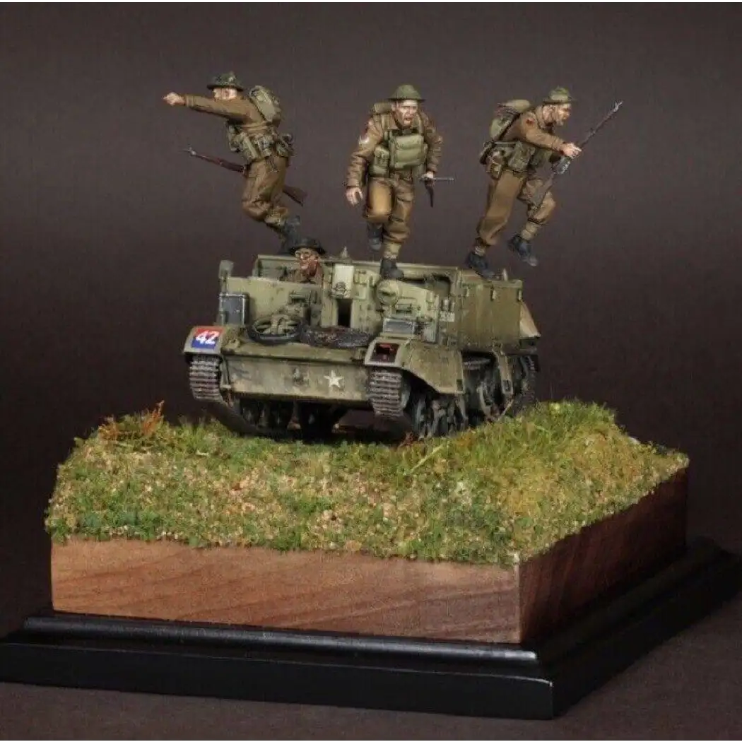 1/35 4pcs Resin Model Kit British Soldiers Infantry no car WW2 Unpainted - Model-Fan-Store