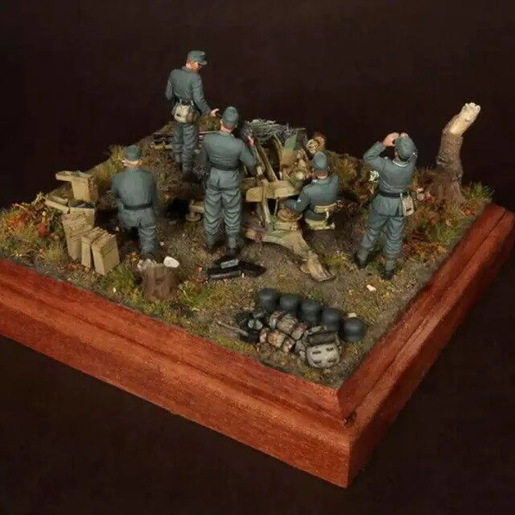 1/35 5pcs Resin Model Kit German Soldiers Artillery no gun WW2 Unpainted - Model-Fan-Store