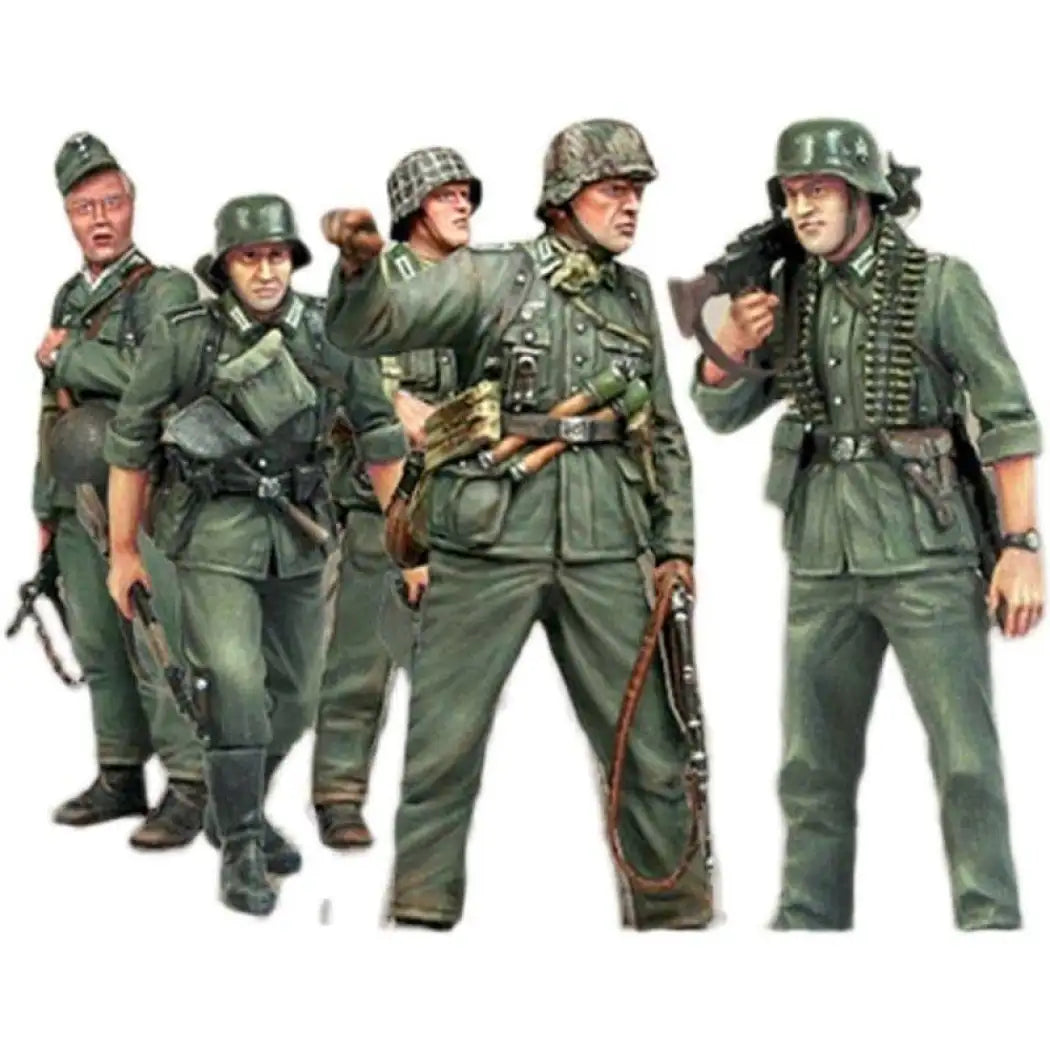 1/35 5pcs Resin Model Kit German Soldiers Infantry WW2 Unpainted - Model-Fan-Store