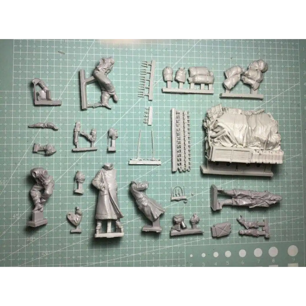 1/35 5pcs Resin Model Kit German Soldiers Tank Crew no tank WW2 Unpainted - Model-Fan-Store