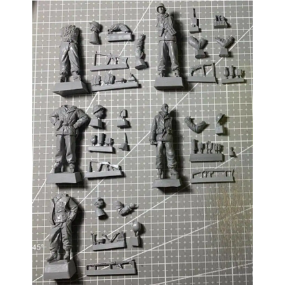 1/35 5pcs Resin Model Kit German Soldiers Winter Infantry WW2 Unpainted - Model-Fan-Store