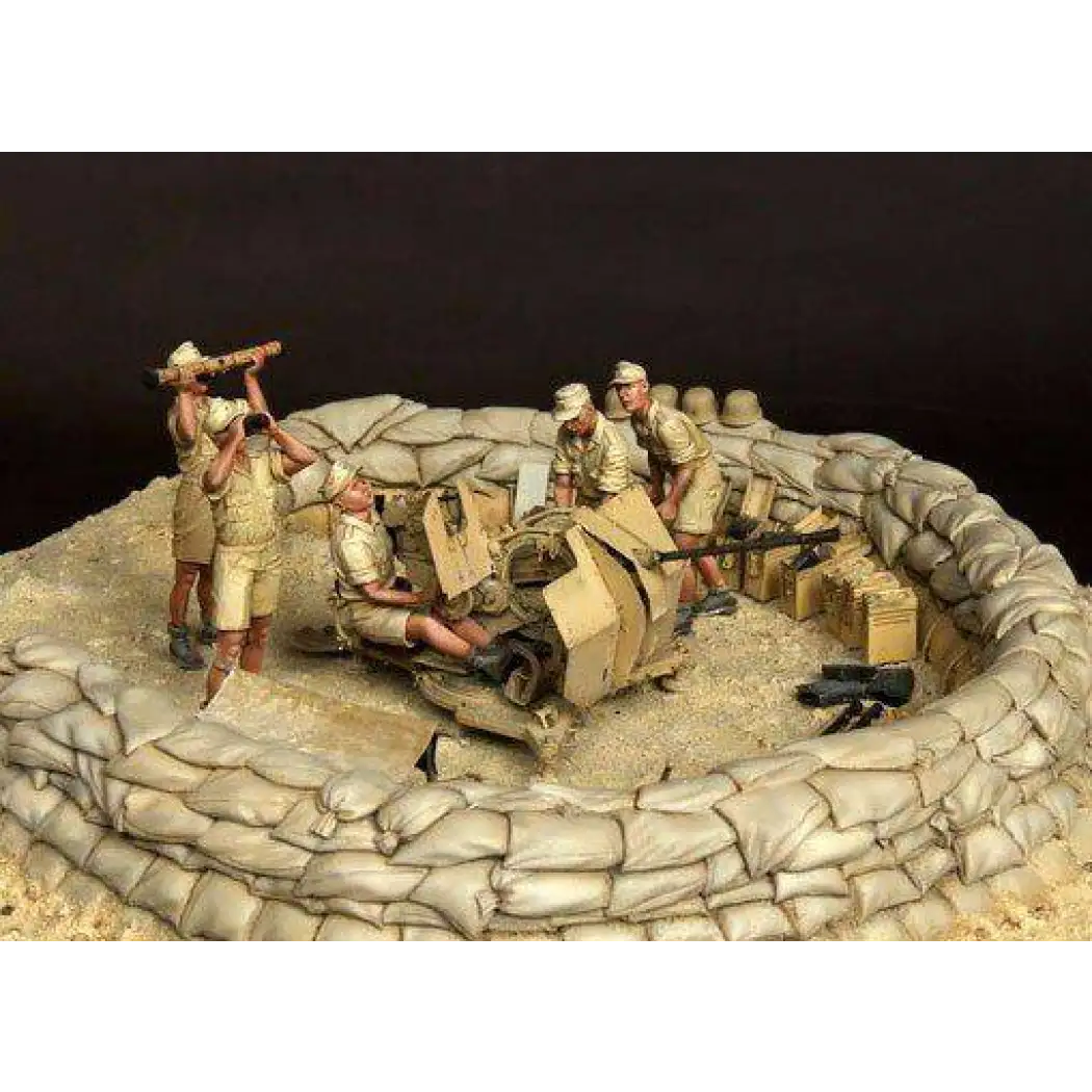 1/35 6pcs Resin Model Kit German Soldiers Artillery Africa WW2 Unpainted - Model-Fan-Store