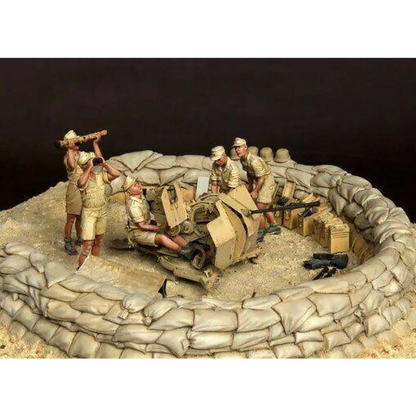 1/35 6pcs Resin Model Kit German Soldiers Artillery Africa WW2 Unpainted - Model-Fan-Store