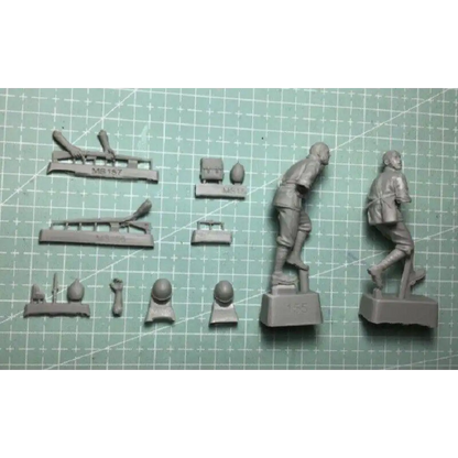 1/35 7pcs Resin Model Kit Italian Soldiers Infantry North Africa WW2 Unpainted - Model-Fan-Store