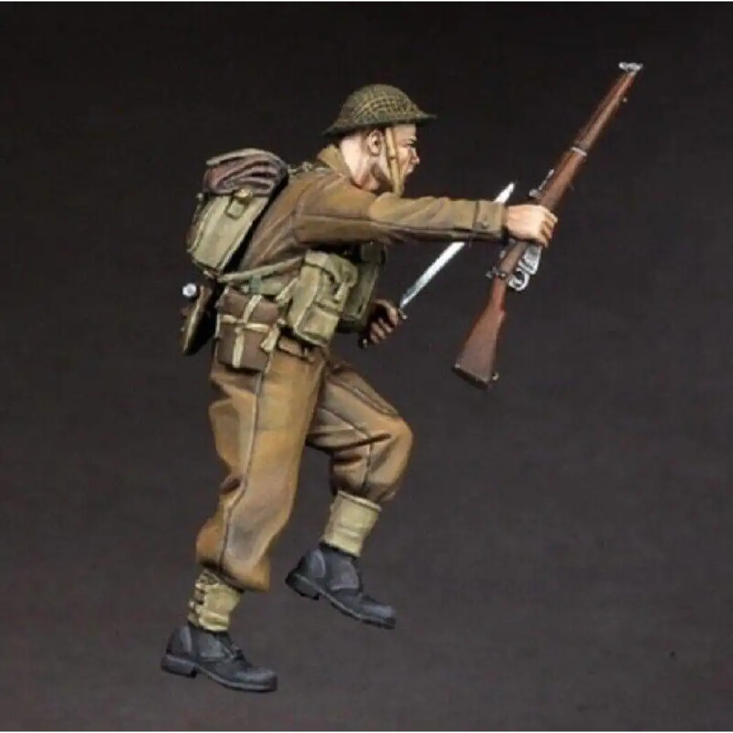 1/35 Resin Model Kit British Soldier Infantryman WW2 Unpainted - Model-Fan-Store