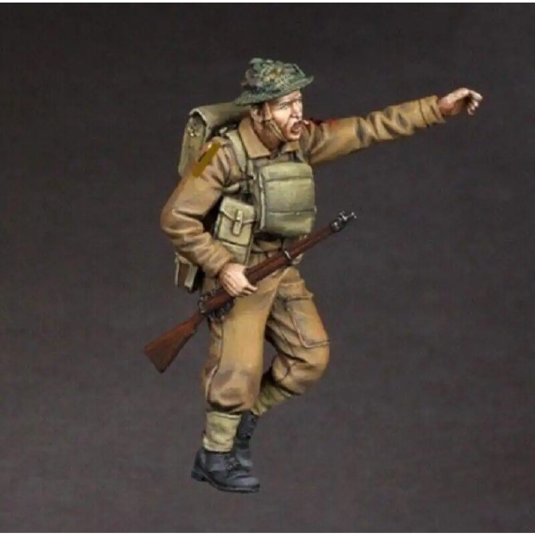 1/35 Resin Model Kit British Soldier Infantryman WW2 Unpainted - Model-Fan-Store