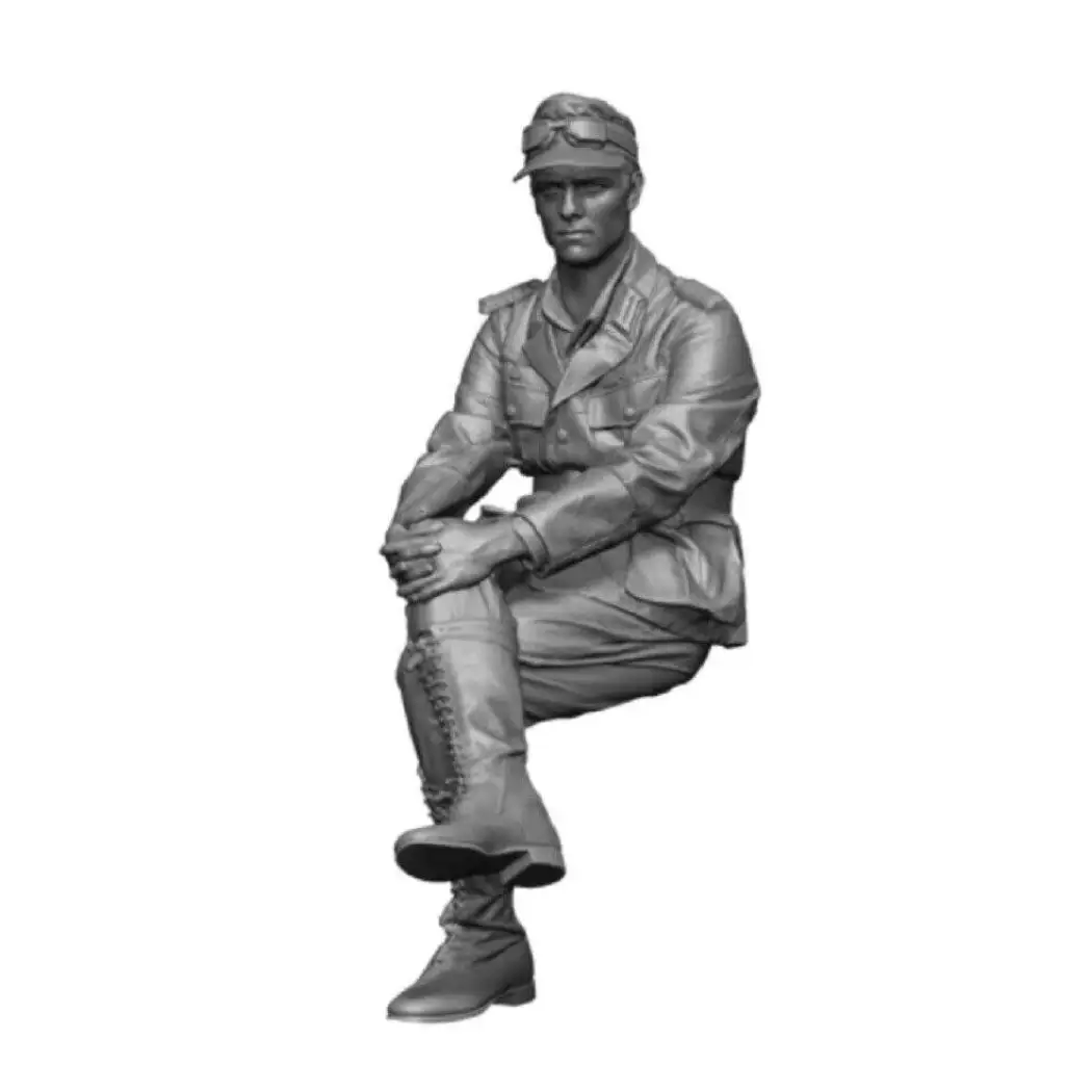 1/35 Resin Model Kit German Soldier Driver WW2 Unpainted - Model-Fan-Store