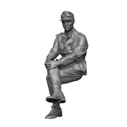 1/35 Resin Model Kit German Soldier Driver WW2 Unpainted - Model-Fan-Store