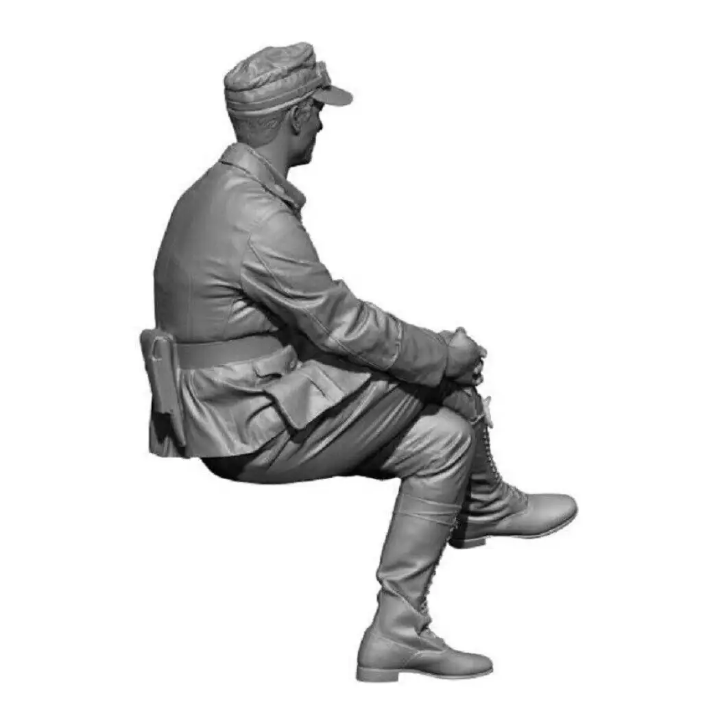 1/35 Resin Model Kit German Soldier Driver WW2 Unpainted - Model-Fan-Store