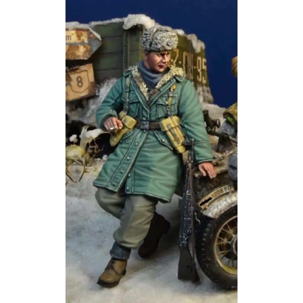 1/35 Resin Model Kit German Soldier Infantry WW2 (no moto) Unpainted - Model-Fan-Store