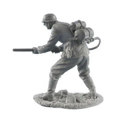 1/35 Resin Model Kit German Soldier Infantryman Flamethrower WW2 Unpainted - Model-Fan-Store