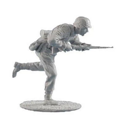 1/35 Resin Model Kit German Soldier Infantryman Rush WW2 Unpainted - Model-Fan-Store