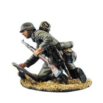 1/35 Resin Model Kit German Soldier Infantryman Rush WW2 Unpainted - Model-Fan-Store