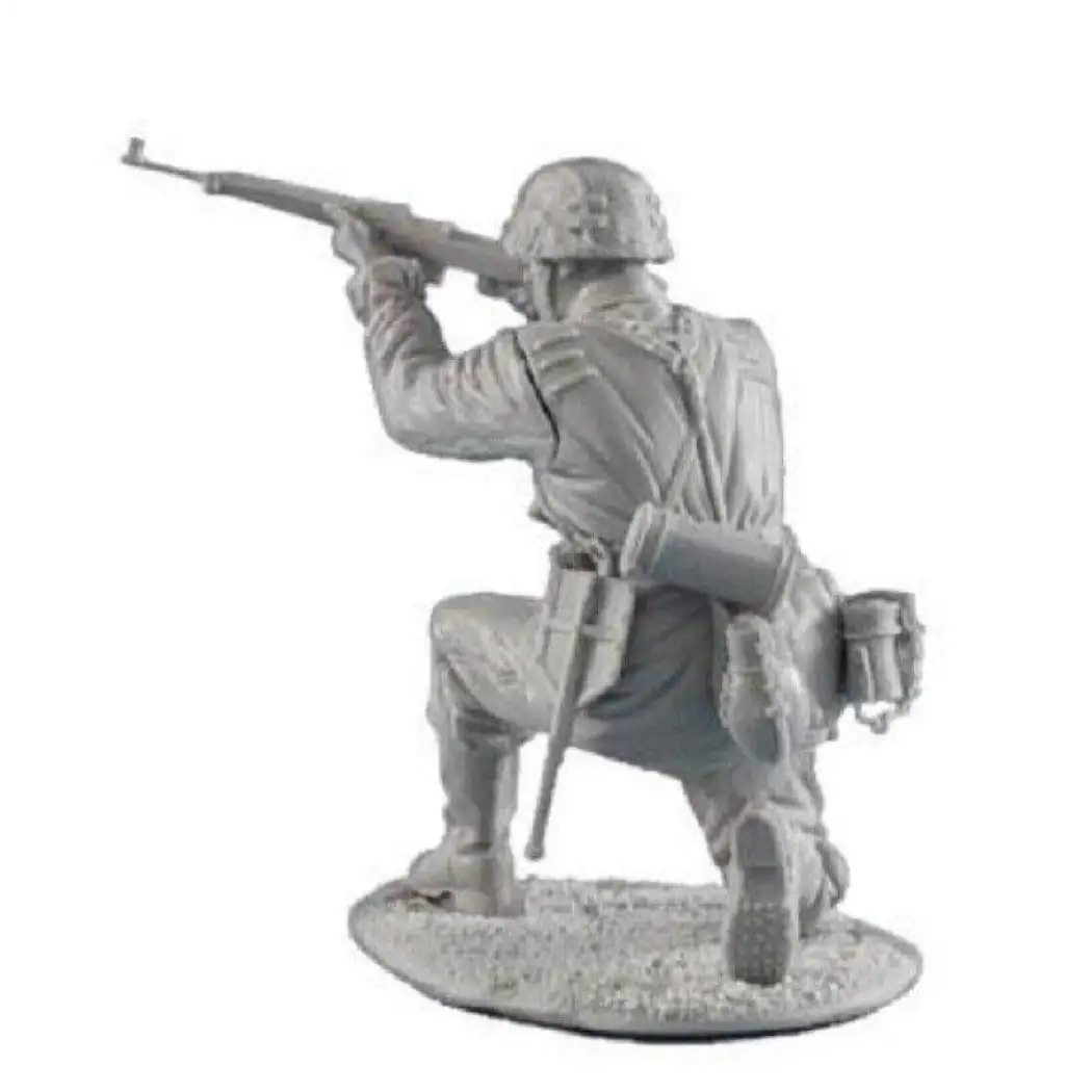 1/35 Resin Model Kit German Soldier Infantryman Shooting Position WW2 Unpainted - Model-Fan-Store