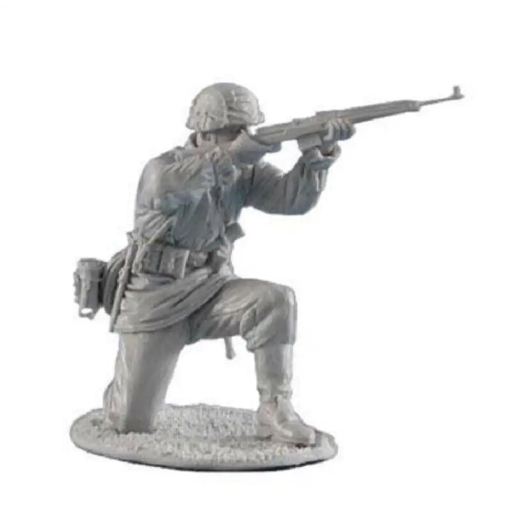 1/35 Resin Model Kit German Soldier Infantryman Shooting Position WW2 Unpainted - Model-Fan-Store