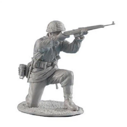 1/35 Resin Model Kit German Soldier Infantryman Shooting Position WW2 Unpainted - Model-Fan-Store