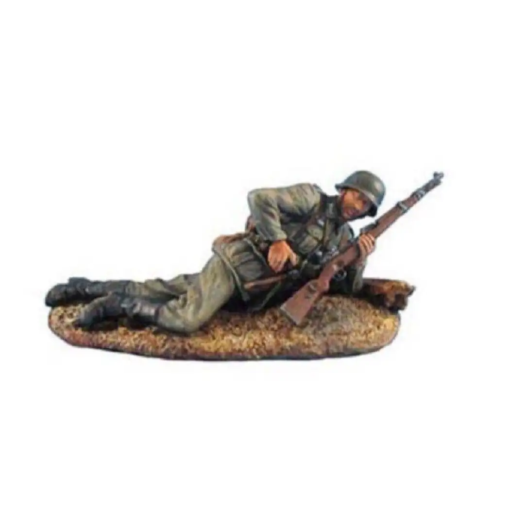 1/35 Resin Model Kit German Soldier Infantryman Shooting Position WW2 Unpainted - Model-Fan-Store