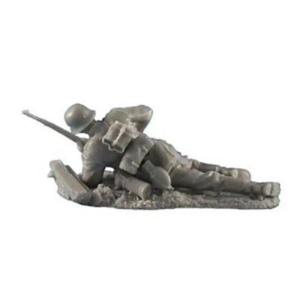 1/35 Resin Model Kit German Soldier Infantryman Shooting Position WW2 Unpainted - Model-Fan-Store