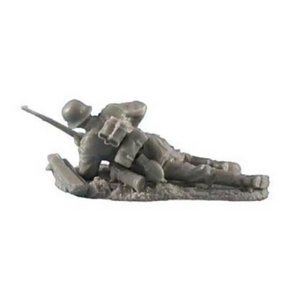 1/35 Resin Model Kit German Soldier Infantryman Shooting Position WW2 Unpainted - Model-Fan-Store