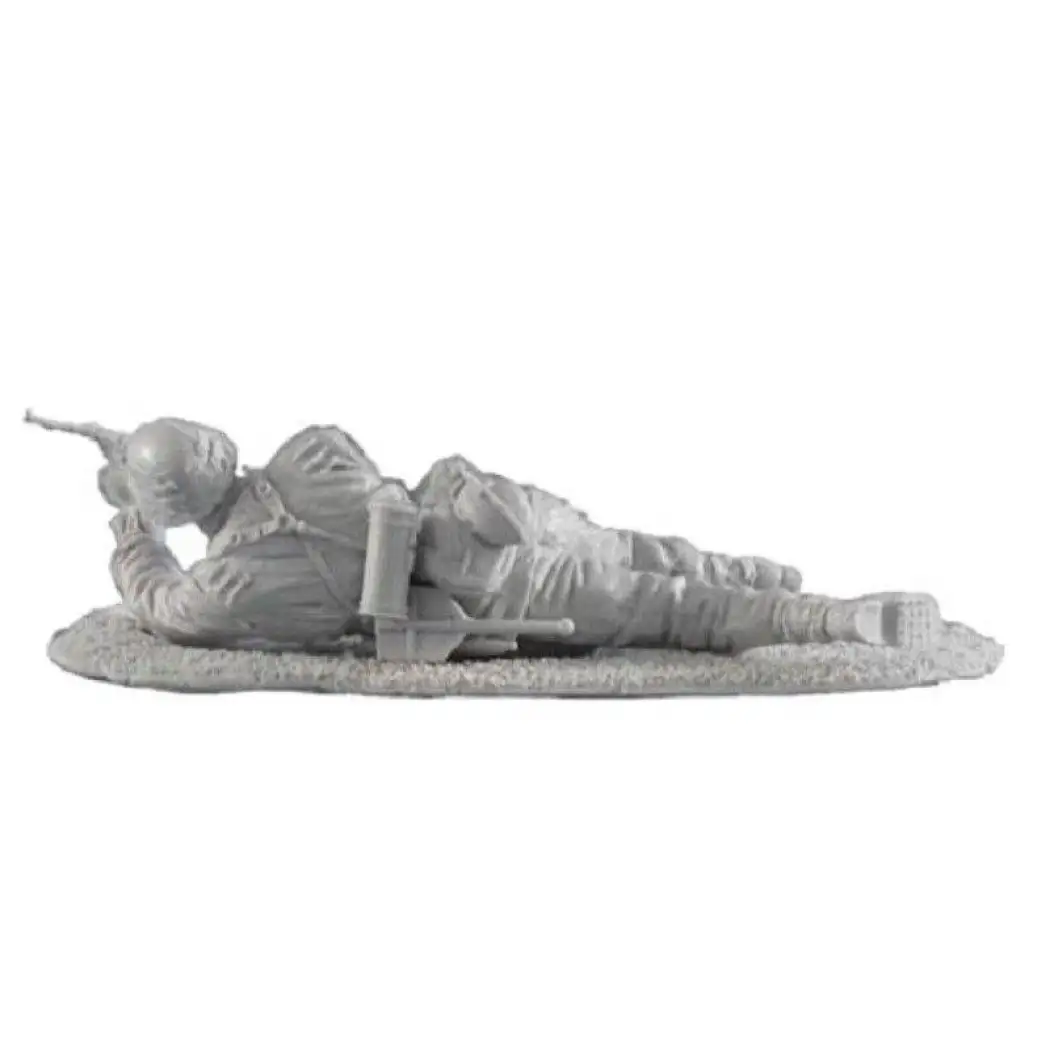 1/35 Resin Model Kit German Soldier Infantryman Shooting Position WW2 Unpainted - Model-Fan-Store