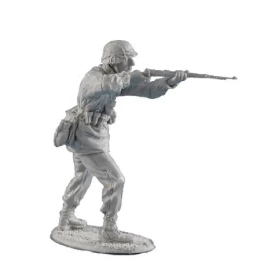 1/35 Resin Model Kit German Soldier Infantryman Shooting Position WW2 Unpainted - Model-Fan-Store