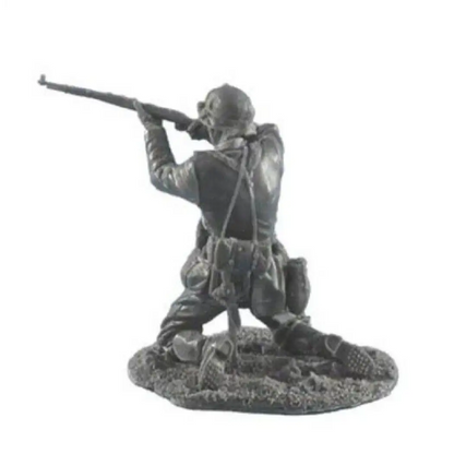 1/35 Resin Model Kit German Soldier Infantryman Shooting Position WW2 Unpainted - Model-Fan-Store