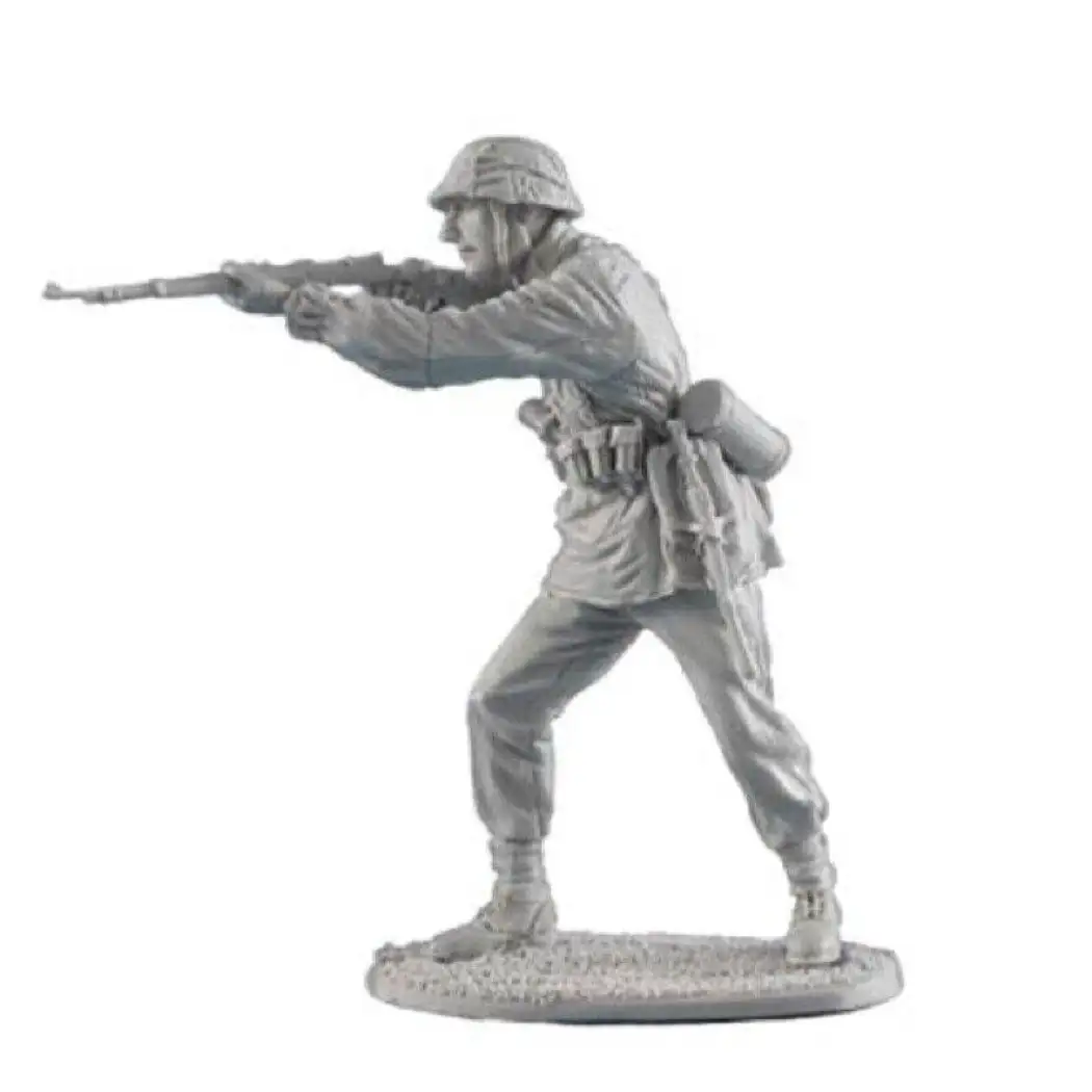 1/35 Resin Model Kit German Soldier Infantryman Shooting Position WW2 Unpainted - Model-Fan-Store