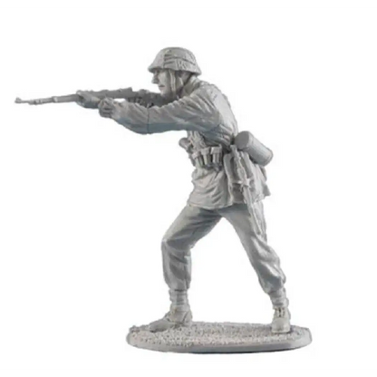 1/35 Resin Model Kit German Soldier Infantryman Shooting Position WW2 Unpainted - Model-Fan-Store