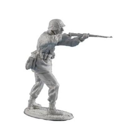 1/35 Resin Model Kit German Soldier Infantryman Shooting Position WW2 Unpainted - Model-Fan-Store