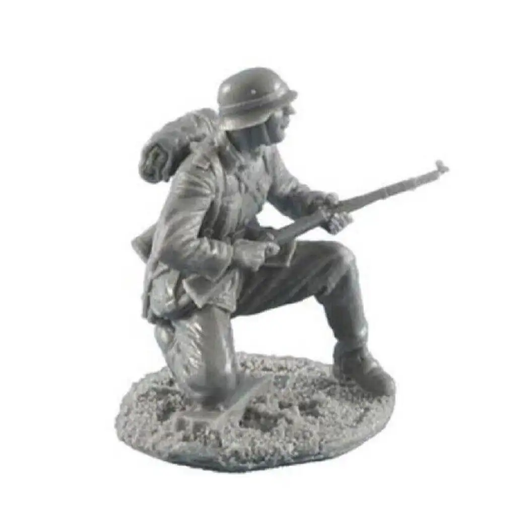 1/35 Resin Model Kit German Soldier Infantryman Shooting Position WW2 Unpainted - Model-Fan-Store