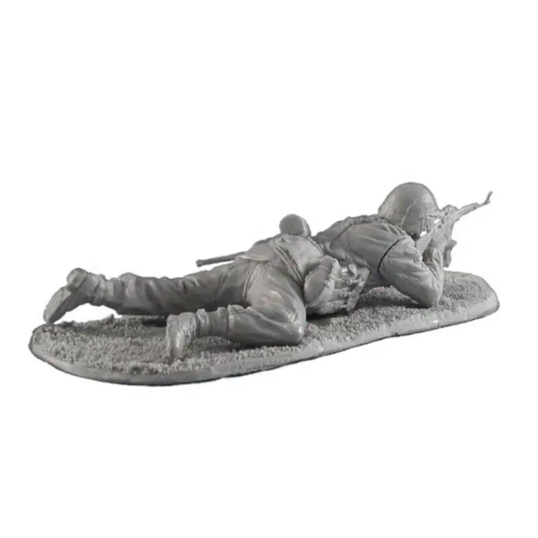 1/35 Resin Model Kit German Soldier Infantryman Shooting Position WW2 Unpainted - Model-Fan-Store