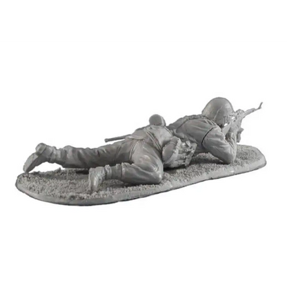 1/35 Resin Model Kit German Soldier Infantryman Shooting Position WW2 Unpainted - Model-Fan-Store