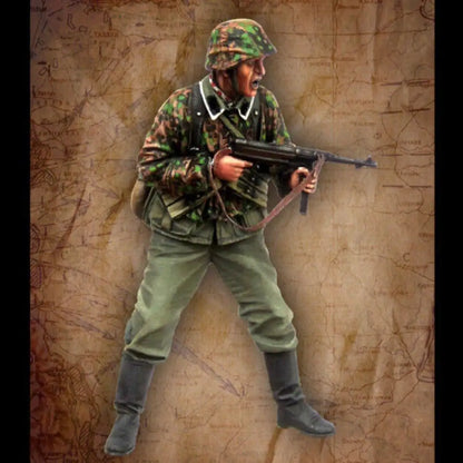 1/35 Resin Model Kit German Soldier Infantryman Shooting Position WW2 Unpainted - Model-Fan-Store