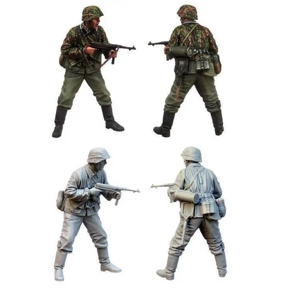 1/35 Resin Model Kit German Soldier Infantryman Shooting Position WW2 Unpainted - Model-Fan-Store