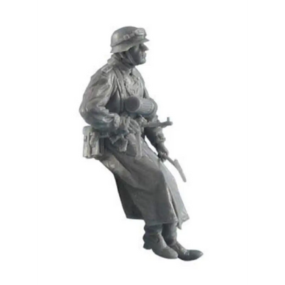 1/35 Resin Model Kit German Soldier Motorcyclist WW2 Unpainted - Model-Fan-Store