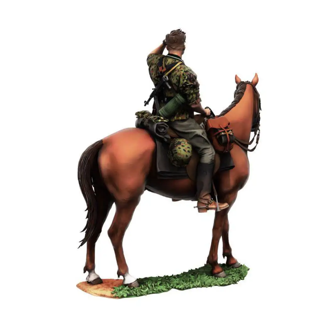 1/35 Resin model Kit German Soldier Scout Rider Horseman WW2 Unpainted - Model-Fan-Store