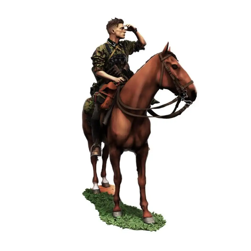 1/35 Resin model Kit German Soldier Scout Rider Horseman WW2 Unpainted - Model-Fan-Store