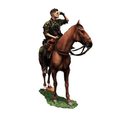 1/35 Resin model Kit German Soldier Scout Rider Horseman WW2 Unpainted - Model-Fan-Store