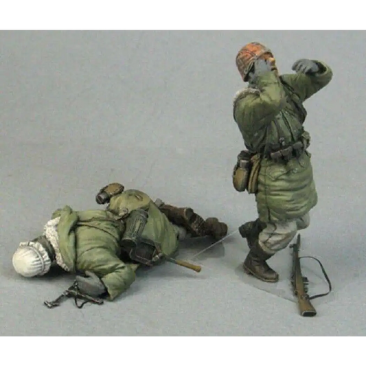 1/35 Resin Model Kit German Soldiers Infantry Wounded WW2 Unpainted - Model-Fan-Store