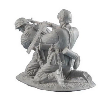 1/35 Resin Model Kit German Soldiers Machine Gunner WW2 Unpainted - Model-Fan-Store