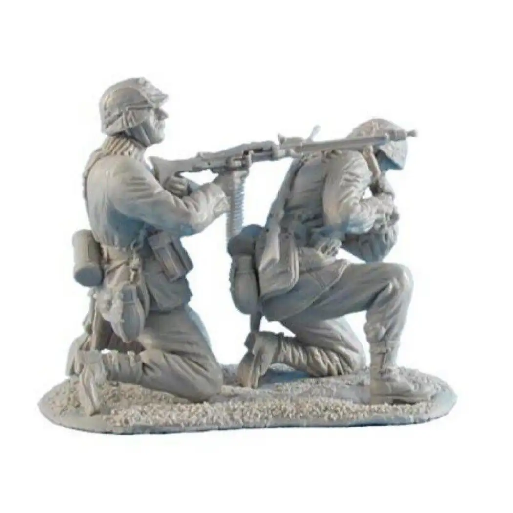 1/35 Resin Model Kit German Soldiers Machine Gunner WW2 Unpainted - Model-Fan-Store