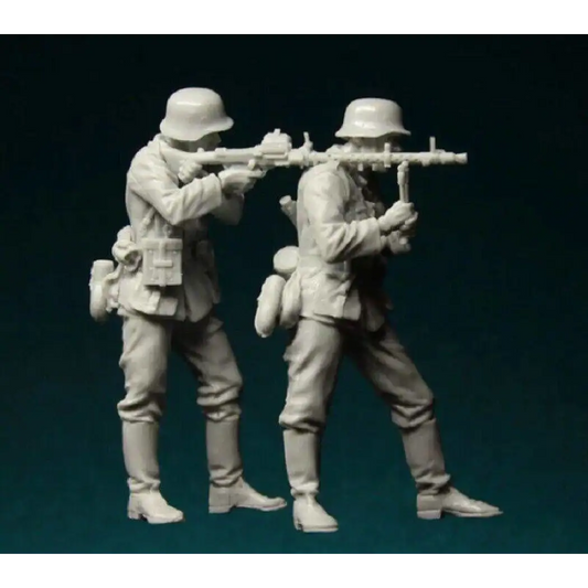 1/35 Resin Model Kit German Soldiers Machine Gunners WW2 Unpainted - Model-Fan-Store