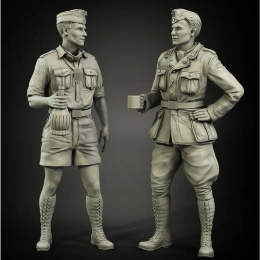 1/35 Resin Model Kit German Soldiers Tank Crew WW2 Unpainted - Model-Fan-Store