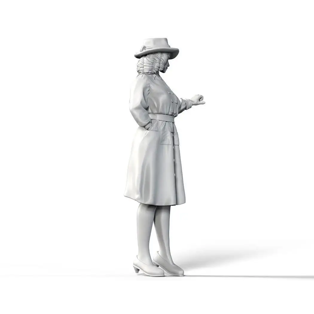 1/35 Resin Model Kit Girl Woman European Citizen WW2 Unpainted B1 - Model-Fan-Store