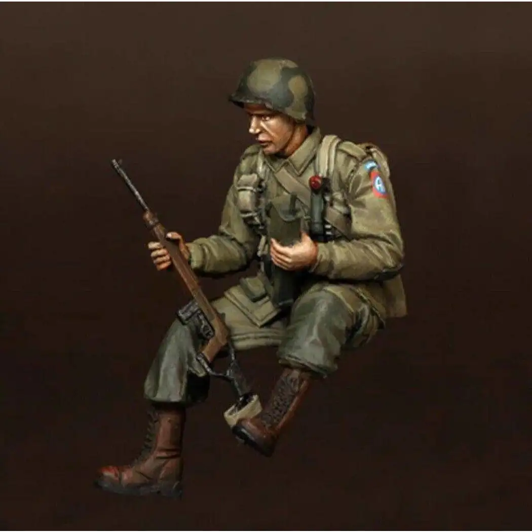 1/35 Resin Model Kit Soldier US Army Soldier 82st Airborne Division WW2 Unpainted - Model-Fan-Store